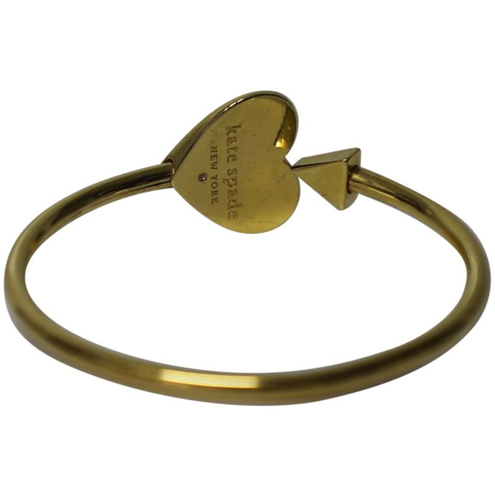 Kate Spade Heritage Spade Enamel Flex Cuff Bracelet in Gold brass - Picture 4 of 6